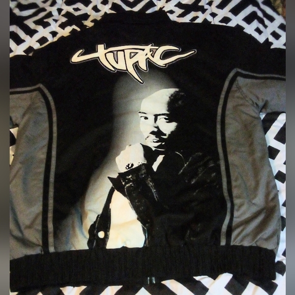 MAKAVELI BRANDED (TUPAC) Vintage Collectable Graphics Jacket Men's XL Black - Picture 4 of 16